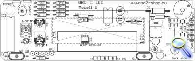 OBD 2 LCD Bestckungsplan