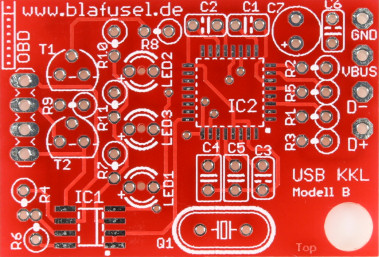 PCB Platine USB OBD2 Modell B